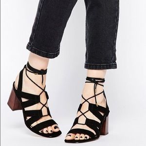 asos talk show lace up sandal